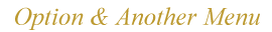 Option & Another Menu